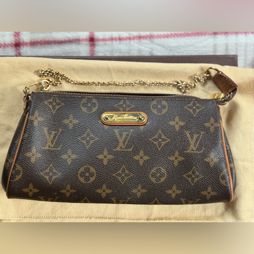 EVA Louis Vuitton Brown Monogram Clutch